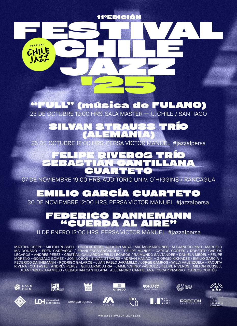 fULL y la música de Fulano, Silvan Strauss, Federico Dannemann y varios más encabezan el Festival Chile Jazz 2025